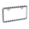 Creathome 3D Chrome License Plate Frames, Pure Zinc Alloy Metal