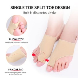 Laway Big Toe Splint,Bunion Fix Preventer Device for Day/Night,Bunion Splint,Bunion Pads,Toe Brace with Non-Slip Heel Strap,Day Night Support,Foot Support (Day use)