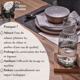 Ma Maison Durable | X60 EM® Ceramic Beads Grey | Purifier Filter 100% Natural Tap Water | Natural Chlorine Limescale Filtration Balls | For Jug Water Bottle Fountain Kettle