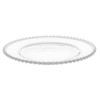 WOLFF - Set of 4 Pearl Beaded Crystal Dinner Plates