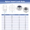 M METERXITY 200-Pack Nylon Insert Hex Lock Nuts, M6 x