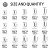 Rrina 150Pcs 304 Stainless Steel Flat Head Torx Security Machine