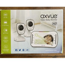 AXVUE BABY MONITOR HD992(NEW) 5" HD 720P monitor screen + 2 HD Cameras