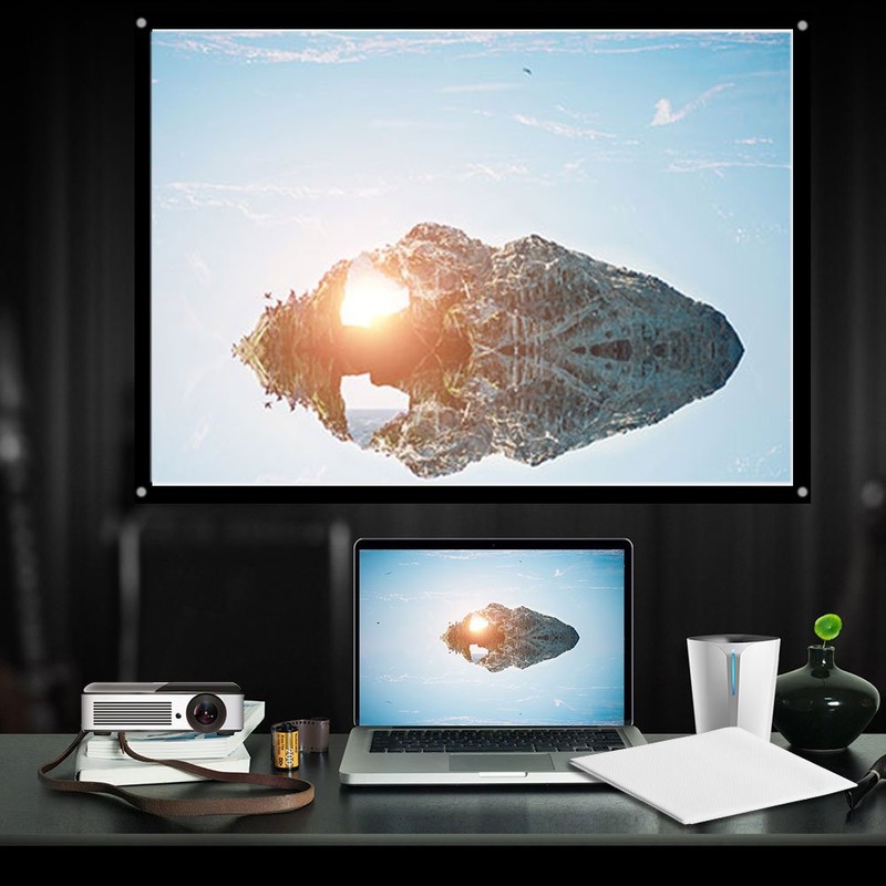 Roller Screen Projector Screen, Richer-R Projection Screen, 100 Inch Portable