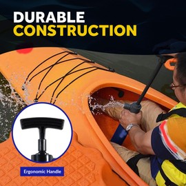 Five Oceans Manual Bilge Pump, Hand Bilge Pump - Manual Bilge Pumps for Boats, 18-Inch Hand Bilge Pumps for Boats, Canoe, Kayak, Small Boat, Dinghies - FO4760