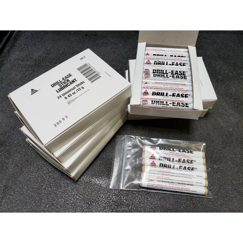 DRILL-EASE Stick Lubricant DR-2 Paper Drill Wax Stick - Pkg