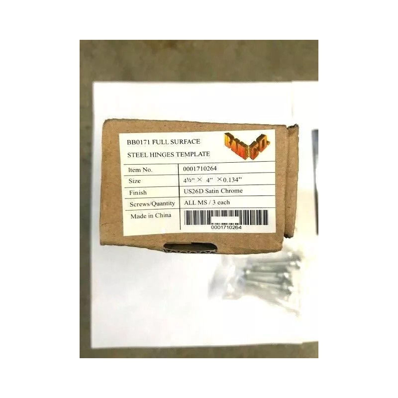 BAH 3 EACH BAH BB0 171 4 1/2 US26D FULL