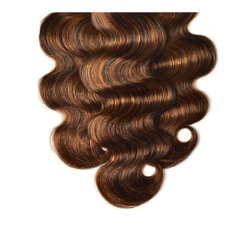 P4/30 Bundles Human Hair Highlight Body Wave Bundles 24 26