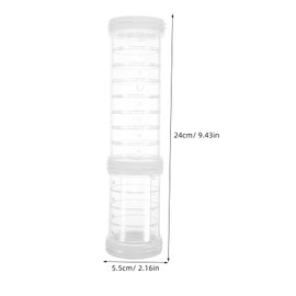 WOONEKY Transparent DIY Hamster Tubes with Flexible Connectors Extendable Small Pet Tunnel Kit for Mouse Rat Exercise Lightweight Quiet Pipeline for Interactive Play and Easy Cleaning