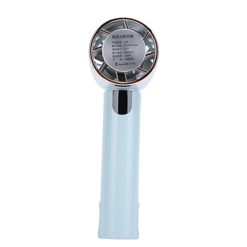 Semiconductor Refrigeration Hand Fan Digital Display Mini Handheld Fan with