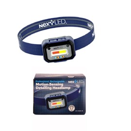 NextLED NT-2143C-B Auto Detail Headlamp with Motion Sensor, CRI 95+ Paint Inspection Light, 3000/4500/6000K, 300 LM, for Car Detailing, Color Match, Paint Correction, Swirl Finder