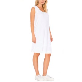 Happy People The Most Comfortable 100% Cotton Nightgowns for Womens Plus Size Large-5X Sleeveless (White, 4X)
