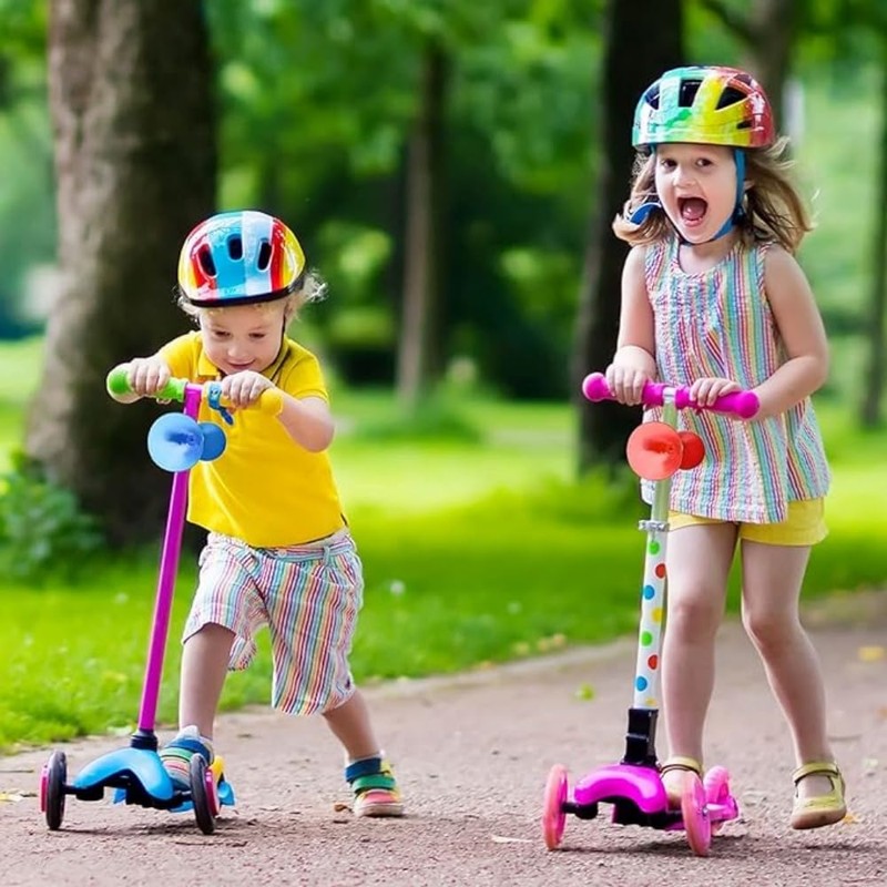 Kids Bicycle Horn, Air Squeeze Snail Design, 2-Pack, Handlebar Bell