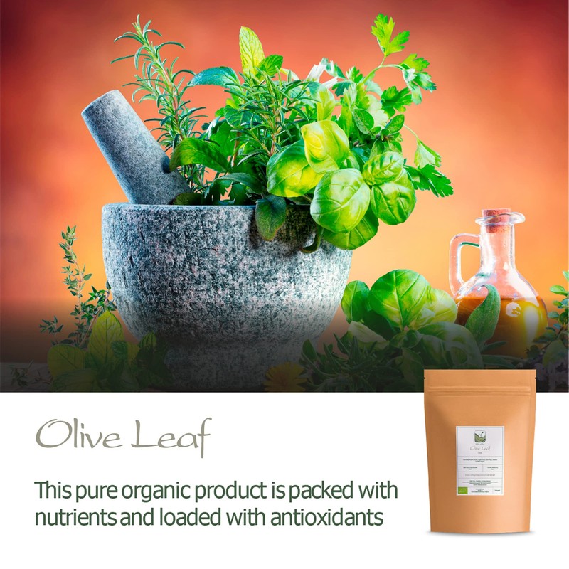 Olive Leaf Tea Organic Greek - Olive Leaves Dried 100g