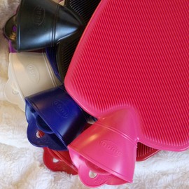 Hugo Frosch Hugo Classic Half Flap Hot Water Bottle 1.8 L Blue