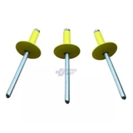 J J Motorsports Large Head Yellow Rivets Pop Rivet 50 ct. 3/16" Racing Fastener UMP IMCA