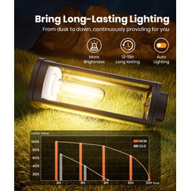 ALFIOT Solar Pathway Lights Outdoor Solar Lights Outdoor, IP65 Waterproof Auto On/Off Solar Garden Lights Solar Powered Landscape Lighting for Yard Walkway Driveway Pathway (Warm White, 2pack)