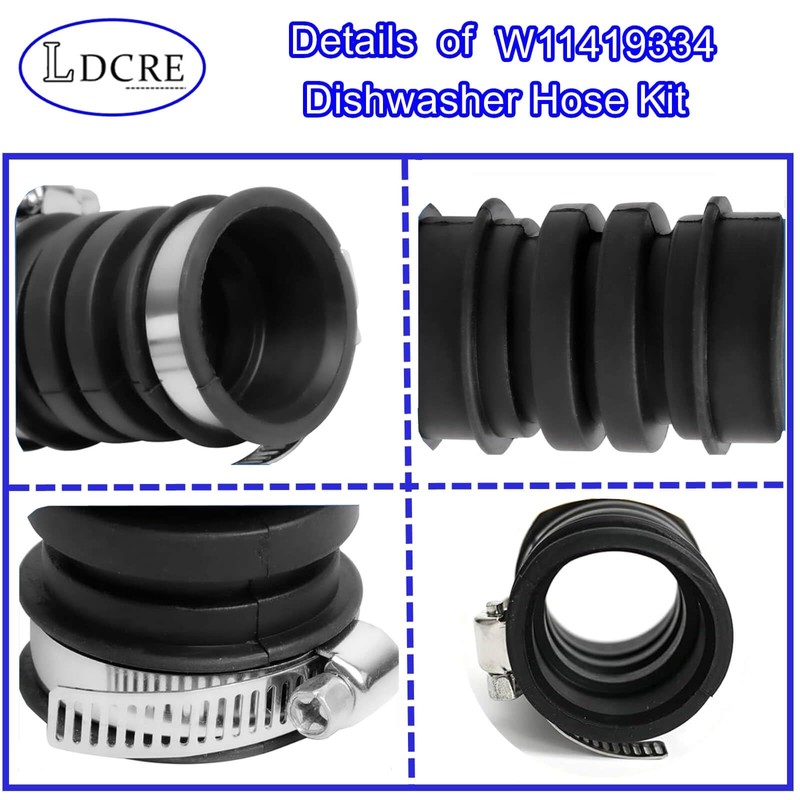W11419334 Dishwasher Hose Kit,Dishwashers Hose Kit Replacement Parts Fits for