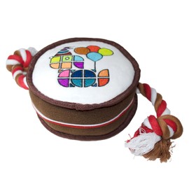 Scarlaroo Sliding Ragger Dog Rope Toy – Squeaky Tug Toy for Dogs – Soft, Fun & Interactive Play (Medium/Large)