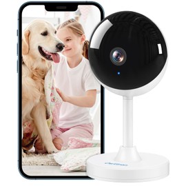 owltron Indoor Security Camera, 2K HD Baby Monitor with Night Vision, Two-Way Audio, Motion Detection, Works with Alexa