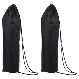 PATIKIL 18.5"x4.3" Long Monopod Carrying Case Bag, 2 Pack Nylon Carry Bag with Shoulder Strap Portable Folding for Camera Monopod, Black