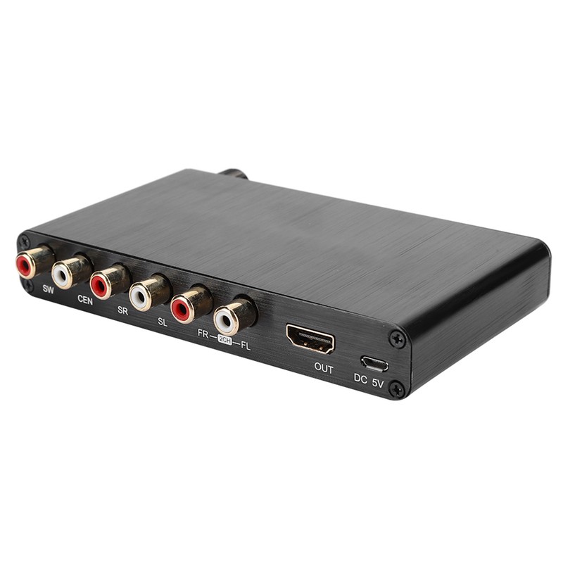 4K 3D HDMI 5.1 to Analog Output Digital Audio Decoder