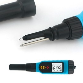 SMART SENSOR PH818M PH Meter for Food Processing 2 in 1 Food PH Tester Solution Temperature Meter LCD Backlight Digital PH Measuring Probe for Fruit Jam Paste Bread Gel Semisolid