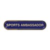 Capricornone Sports Ambassador Gel Domed Blue School Bar Badge