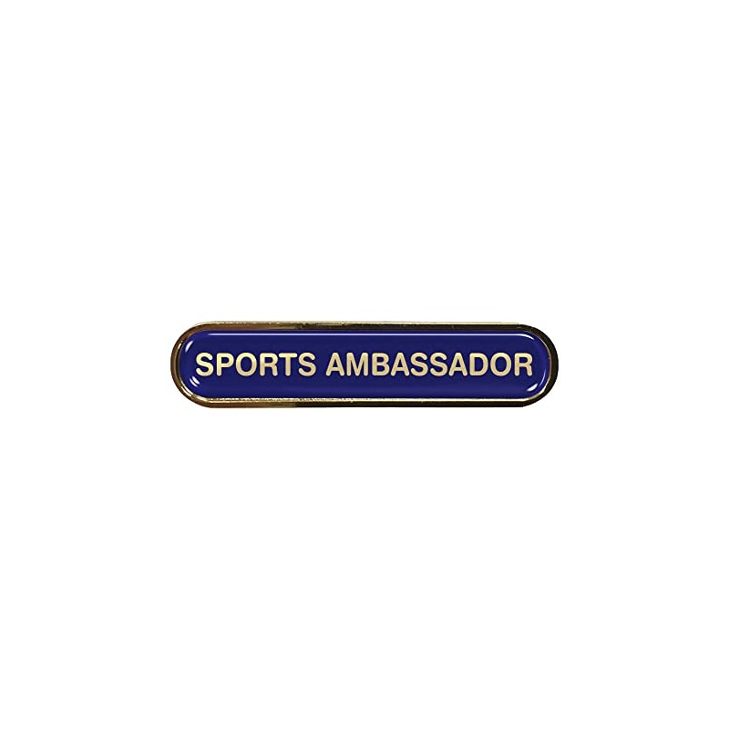 Capricornone Sports Ambassador Gel Domed Blue School Bar Badge