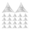 HOMSFOU 200pcs Stair Inside Corner Clear Dust Guards Decorative Triangle