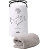 MTG ReFa Hair Dry Towel, Quick Drying, Egyptian Cotton, Gray,