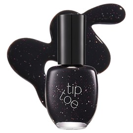 Tip Toe Geocoso Nail Polish, 506 Cinema Black, 10ml, 1 pc / 팁토우 지오코소 네일 폴리쉬, 506 시네마 블랙, 10ml, 1개