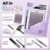 B&Q Snow Lotus Cluster Lashes Kit 8-18mm Individual Eyelashes Invisible