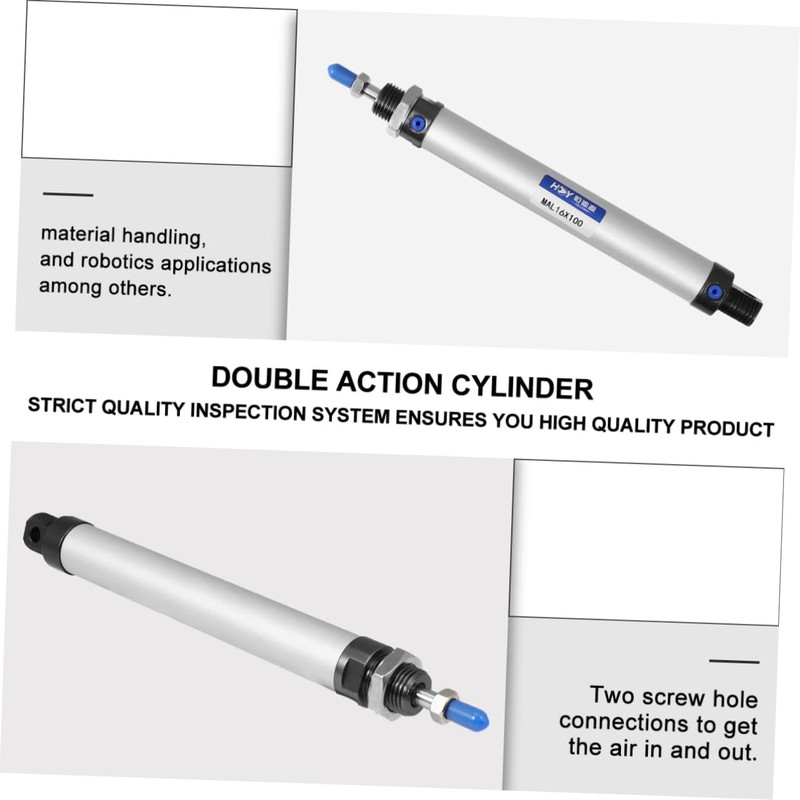 iplusmile Double Action Single Rod Pneumatic Cylinder Bore Stroke Enhanced
