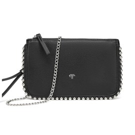 AFKOMST Small Clutch Purses and Wristlet Wallet for Women Formal Evening Bag with Crossbody Chain Strap, black