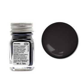Testors Enamel Paint 1/4 ounce Semi-Gloss Black