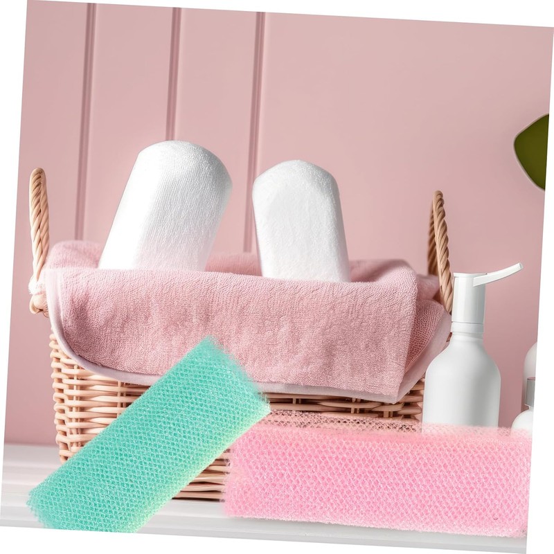 Tira Exfoliante Larga MERRYHAPY Red de Baño 3 Piezas para