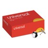 Universal Thumb Tacks, Steel, Silver, 0.31", 100/Box