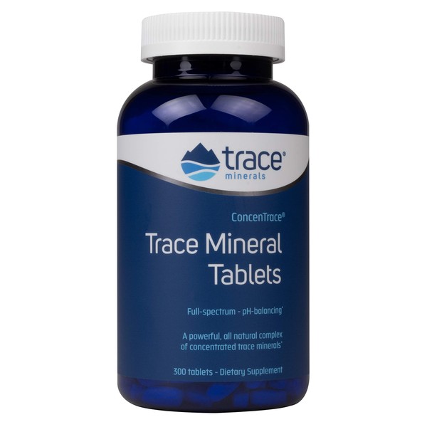 Trace Minerals Research Trace Mineral Tablets, Low Sodium, 300 Tablets