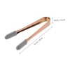 SHOWERORO 2pcs Stainless Steel Ice Tongs Non-Slip Grip Serving Tongs