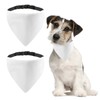 HACRAHO Dog Bandana Collar, 2 PCS Solid White DIY Dog