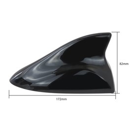 HaeKap Black New Shark Fin Antenna Car Roof Radio AM/FM Antenna Fits for 2019 Hyundai Ioniq Limited Hatchback 4-Door