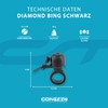 CONTEC Diamond Bing Bike Bell 22.2mm Diameter Standard Handlebar Mount