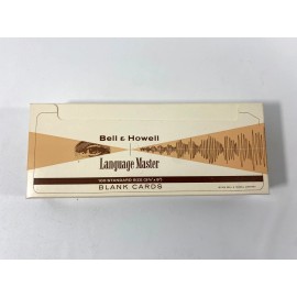 Bell & Howell Language Master System 100 Bell & Howell Language Master Magnetic Strip Blank Cards 3-7/16" x 9" NOS