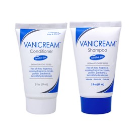 Free & Clear Vanicream Shampoo and Conditioner, 2 Ounce Travel Size Combo Set