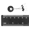 Hsthe Sea 100Pcs Fishing Stops Rubber Bobber Stopper Float Sinker