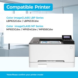 067H Toner Cartridge Monochrome Set with Level Chip High Capacity Compatible for Canon 067 for Color imageCLASS MF656Cdw MF654Cdw MF653Cdw LBP633Cdw LBP632Cdw MF650C LBP630C Printer Ink Black 2 Pack