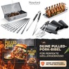 Rawford Grillhandschuhe, Ofenhandschuhe Hitzebeständige bis zu 500 ° C, Premium