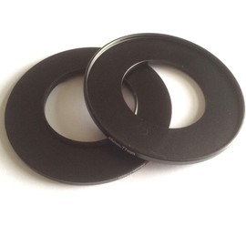 2x Metal 46-77mm Step Up Rings D-SLR Video Camera Lens Connector Size 46mm To 77mm Filter Adapter Circle Screws Photo Picture View Fix-ing Connect-ing Focus Photograph-y Parts Accessories