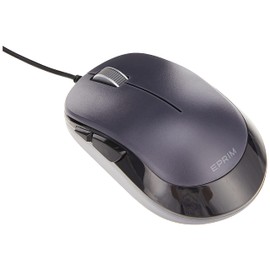 Elecom M-Y9UBBK Blue LED Mouse, EPRIM, Wired, 5 Buttons, Black